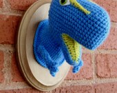 Marvin the T-Rex -- Blue and Lime