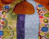 Quilted Multipattern Boys Cloth Baby Bib