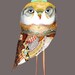 The Night Owl. Illustration print, Owl Drawing.