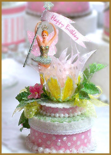 Girls "Garden Fairy" Cake Topper