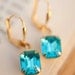Turquoise Earrings Teal Seafoam Vintage Jewelry - Bridesmaids Gift, Gift for Her, Aqua, Spring earrings