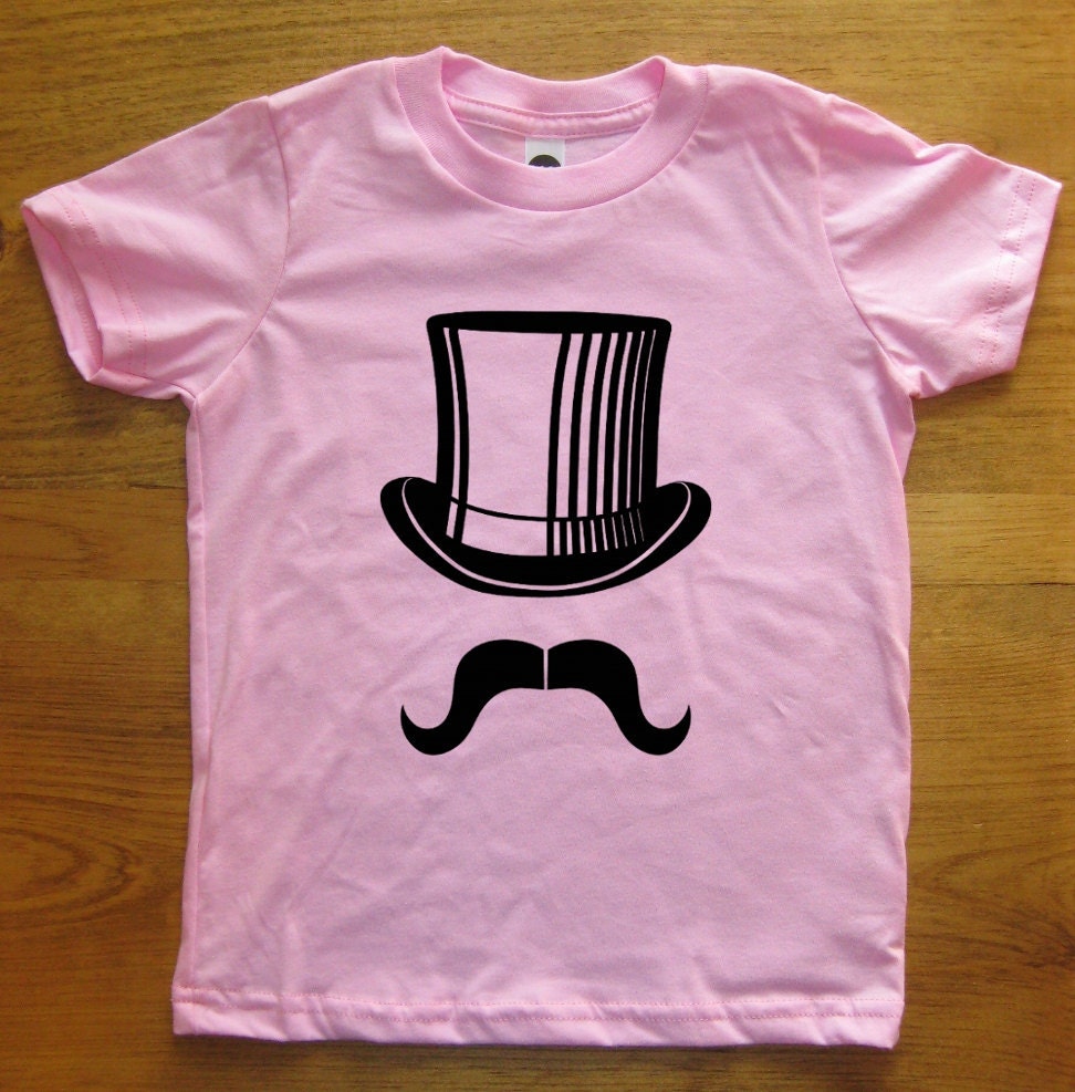 Mustache Shirt / Moustache Shirt - Mr Mustache - 7 Colors Available - Kids Tshirt Sizes 2T, 4T, 6, 8, 10, 12 - Gift Friendly