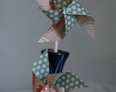 Paper Pinwheels escort cards 12 Mini Pinwheels (custom orders welcome)