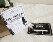 Vintage Flapper Teen Birthday Invitations - 1920s Old Hollywood Black and White - Sweet 16 - DEPOSIT