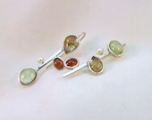 Silver Earrings "Spring", unique valentine gift, ready to ship