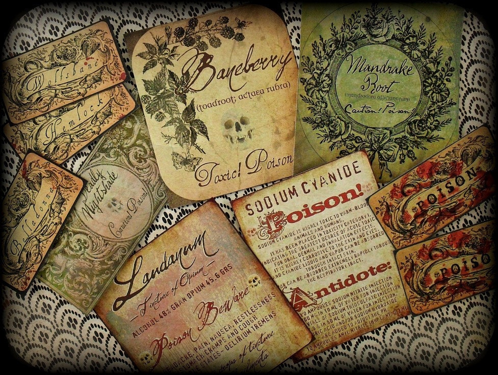 Delicate Poisons - Antiquated Sticker Set
