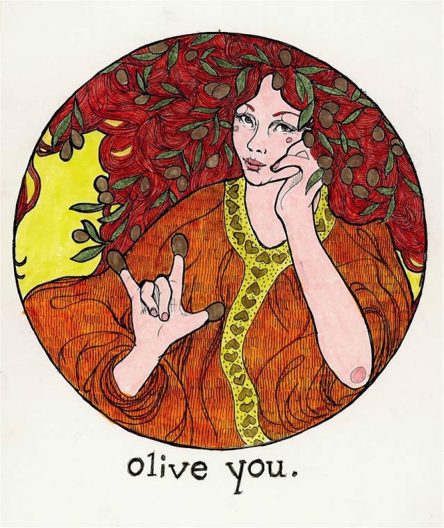 Olive You - Archival Print