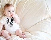 Boston Terrier White Blue Pink  Logo Baby Onesie Body Suit NB-6M-12M-18-M-24M FREE Shipping