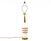 Vintage Modern Striped Table Lamp