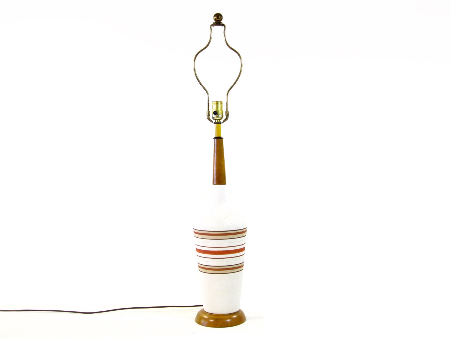 Vintage Modern Striped Table Lamp