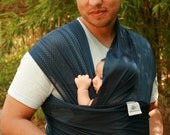 XL Beachfront Baby Wrap Carrier (6yards)- water babywearing at the beach, pool, water park or in the shower- NAVY BLUE