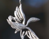 Mythical Bird Necklace - Sterling Silver