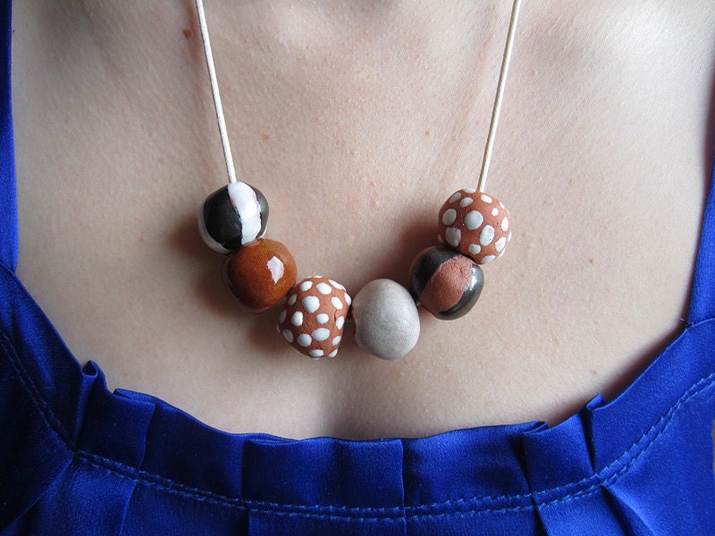 Earthen: Ceramic Bead Necklace