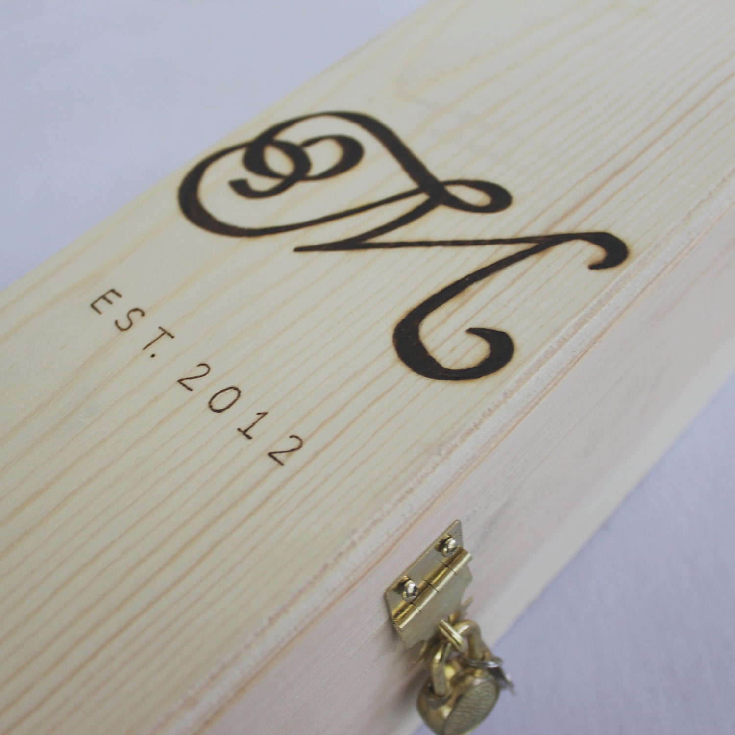 Housewarming Gift Custom Wine Gift Box with Monogram