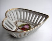 Vintage 1940s Schwarzenhammer small heart shaped dish