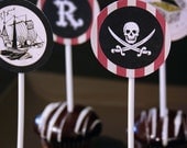 Pirate Boys Birthday Party Circles/Cupcake Toppers - DIY PRINTABLE FILE by Sassaby Il_170x135