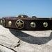 Leather Dog Collar- The Outlaw Double D ring Leather Collar