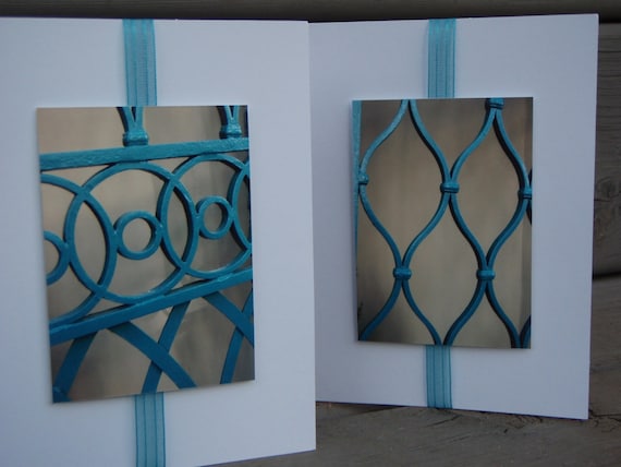 Charleston, South Carolina Photos - Dock Side Theatre, Detail of Wrought Iron - Pack of (2) Cards