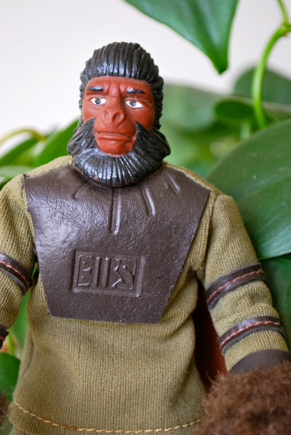 Planet of the Apes figure Soldier Ape in Cornelius Galen uniform vintage Mego