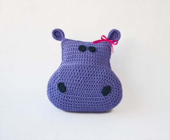 Instant Download - Hippo Pillow PDF Crochet Pattern (Level Easy) - Permission to Sell Finished Items