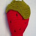 Instant Download - PDF CROCHET PATTERN - Strawberry Bag Holder - Permission to Sell Finished Items