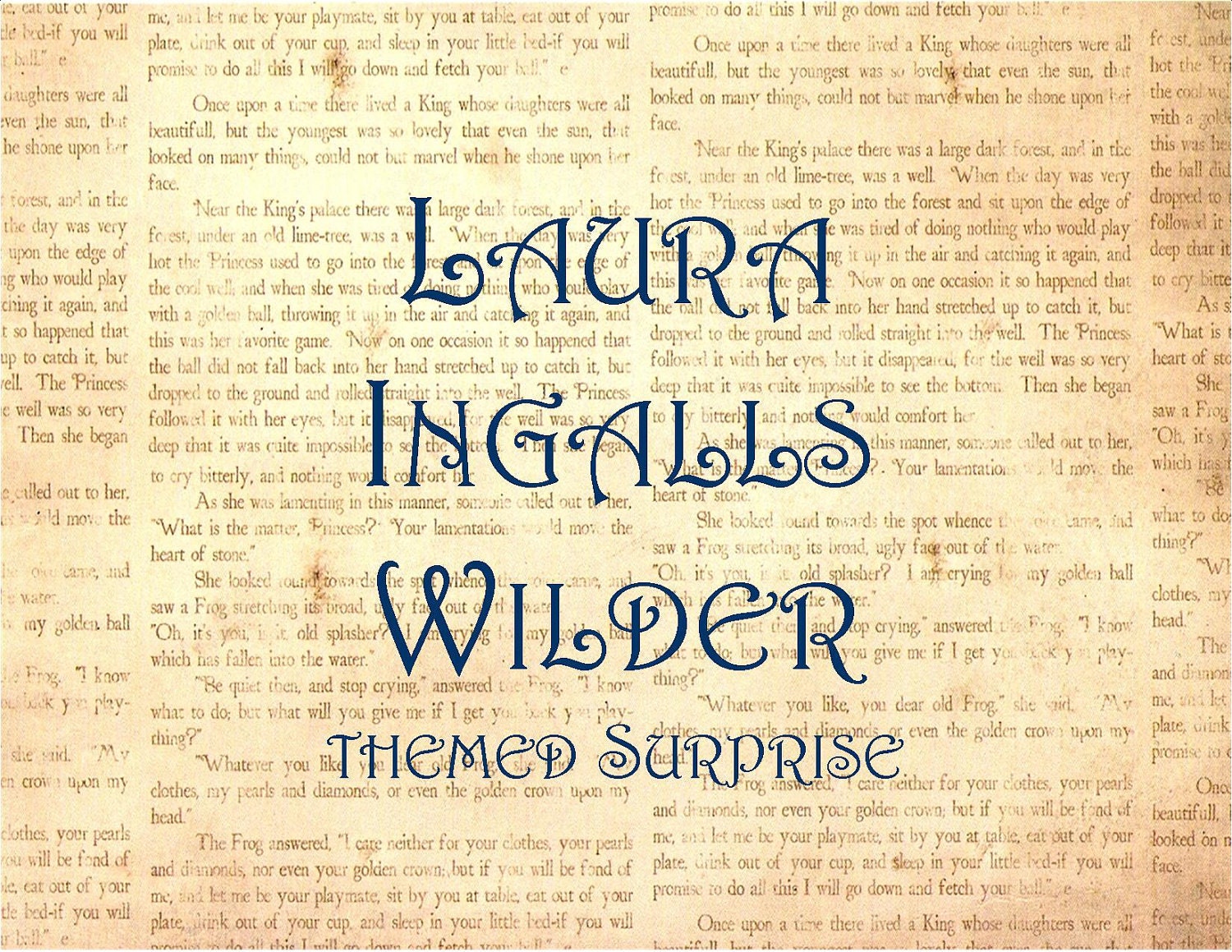 Laura Ingalls Wilder, Little House on the Prairie, Themed Surprise Package - Itty Bitty Teeny Tiny Gift  - Favorite Quotes - Present