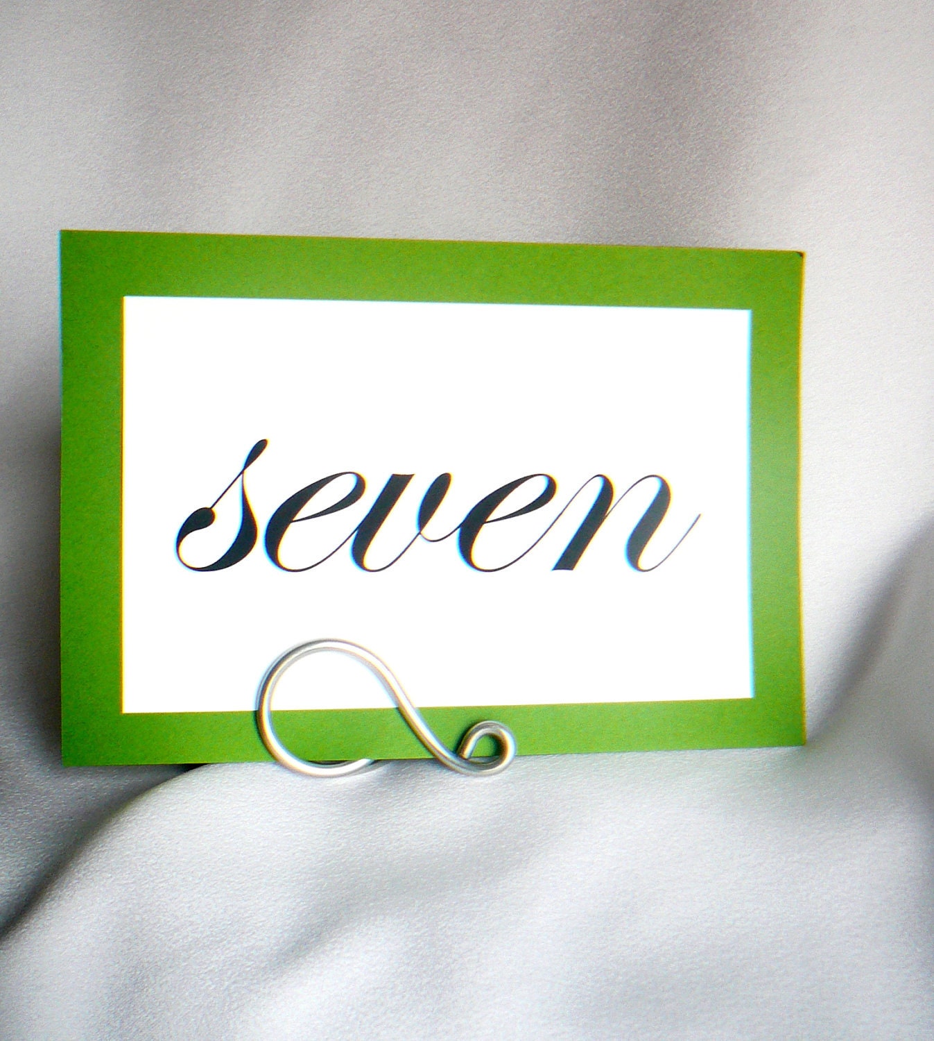 Wedding Decorations, Silver Table Number Holders, 7