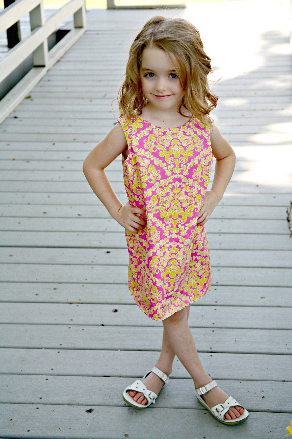 INSTANT DOWNLOAD - Classic A-Line Dress for girls sizes 6months - 10 years, Girls sewing pattern, easy dress, PDF sewing pattern