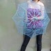 SALE 10 BUCKS OFF, Lace blue umbrella, victorian style, Perfect gift for young girl, 'Made for na Angel' dedication, Ready to Ship