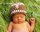 SALE Baby football beanie hat Photography Prop Ready to Ship (double thick good for winter hat) sizes nb, 1-3mos, 3-6mos, 6-12mos