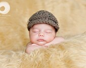 SALE Baby Boy Barley Newsboy page boy cap baby beanie hat Photography Prop (many colors available and in sizes nb, 1-3mos, 3-6mos)