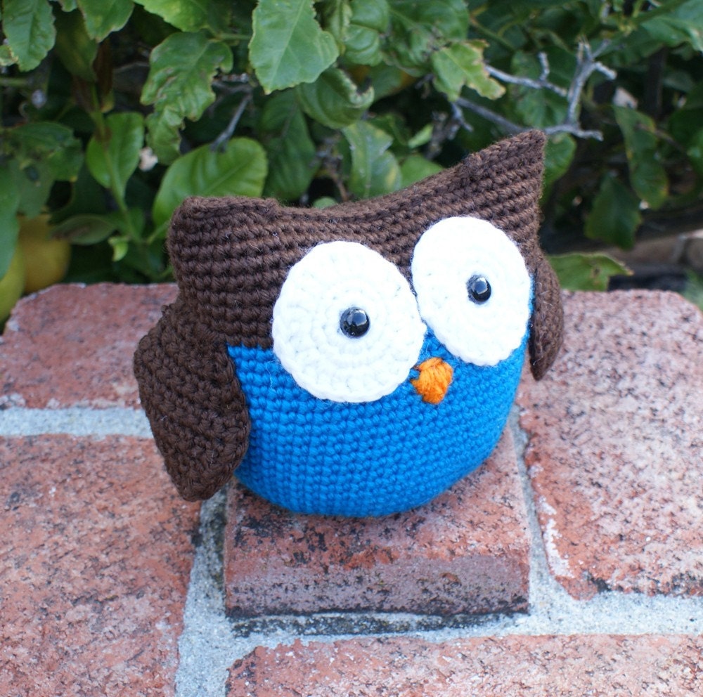 Crochet Pattern-- Roly Poly Owl Amigurumi --Crochet Pattern