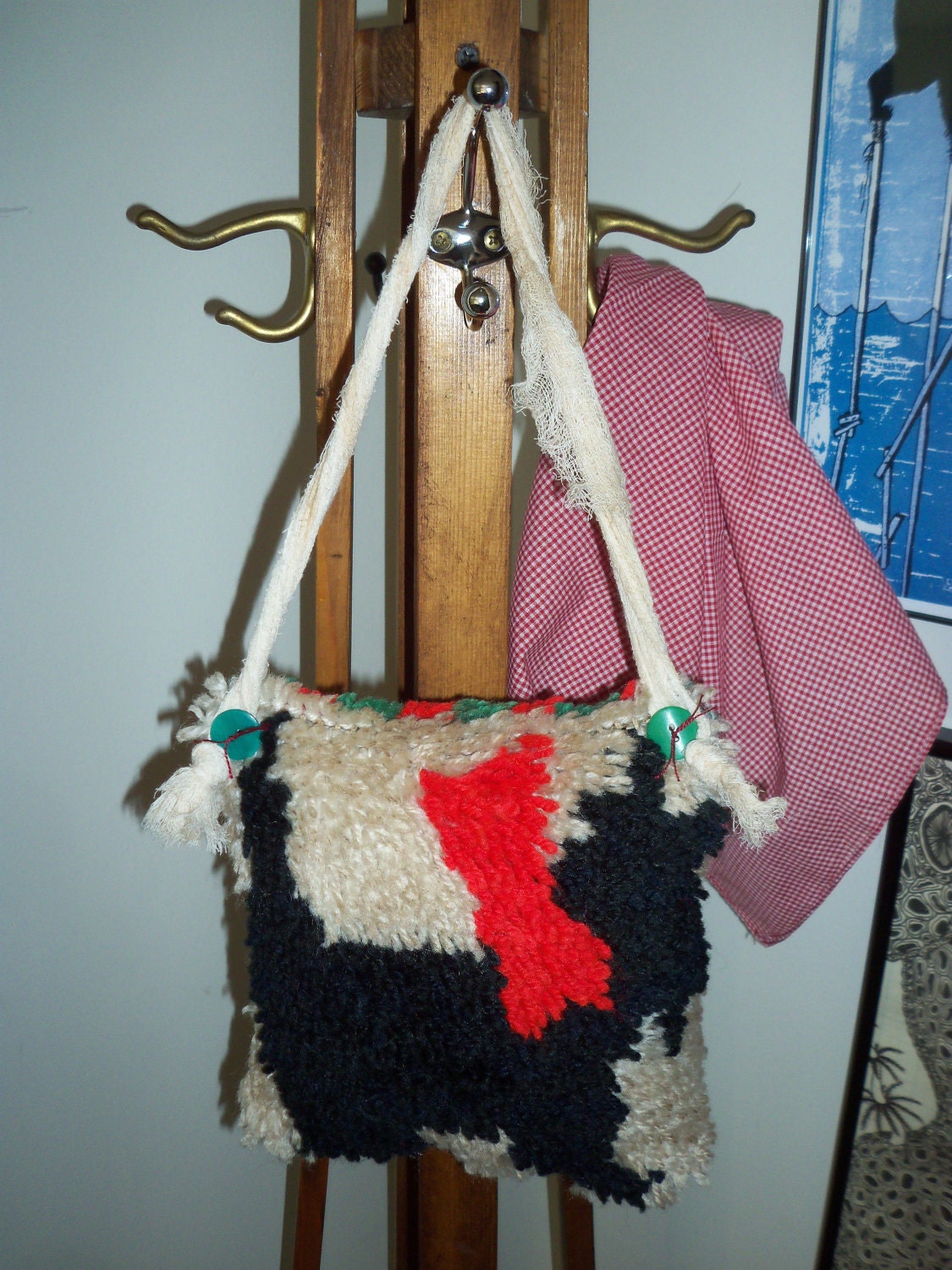 Vintage Scotty Dog Hanging Pillow Shel Tuck