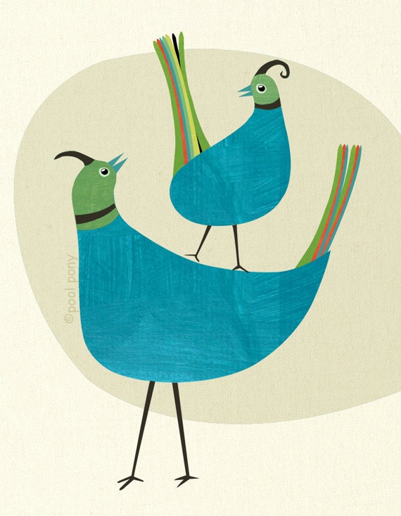 short stack, mid century design pigment print