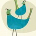 short stack, mid century design pigment print