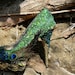 Peacock Feathers, Jeweled with Blue, Green, and Gold Heels (Custom Made)