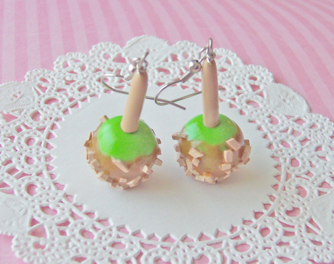 Caramel Apple Earrings