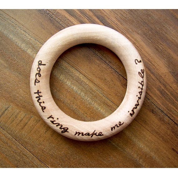 Lord of the Rings  Baby Teether - Wooden Teething Ring