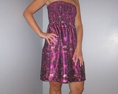 shades of merlot strapless satin dress
