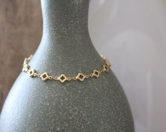 Gold Quatrefoil Bracelet