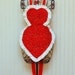Womens Apron Vintage Queen of Hearts, Valentine Apron