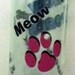 Recycled Kitty Paws Wine Bottle Incense Burner