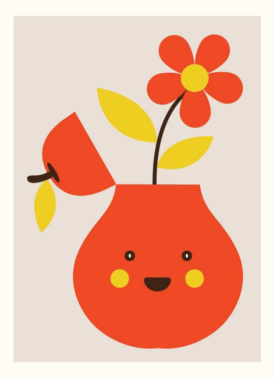 Think like a flower (happy, flower, cute, kid, everyday)