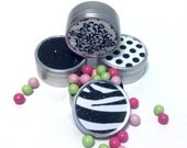 Black and White Glitter Favor Tin Il_170x135