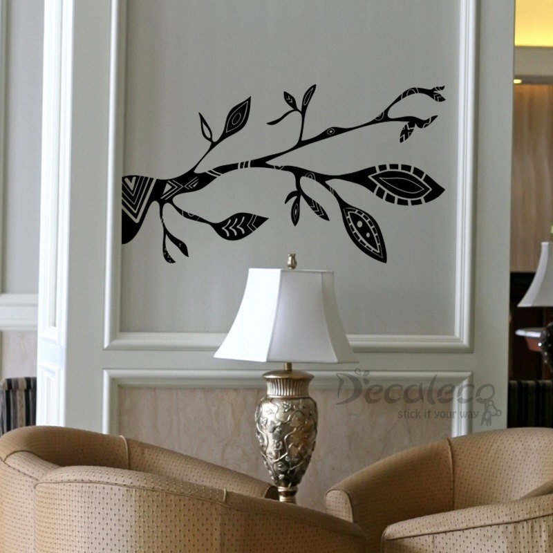 FREE Shipping - African branch wall decal (vinyl wall decal) (SKU061)