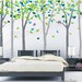 wall decal tree wall decal nursery wall decal baby wall decal children wall decal bedroom vinyl decal-6 Birch Tree with Colorful leaves