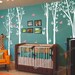 trees wall decal nursery wall decal baby wall decal office wall decal birds vinyl decal wall sticker-Tree with Flying Birds