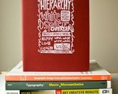 JOURNAL - Graphic Design Checklist Sketchbook Hierarchy Margin White Space Overlap PRINT LINOCUT