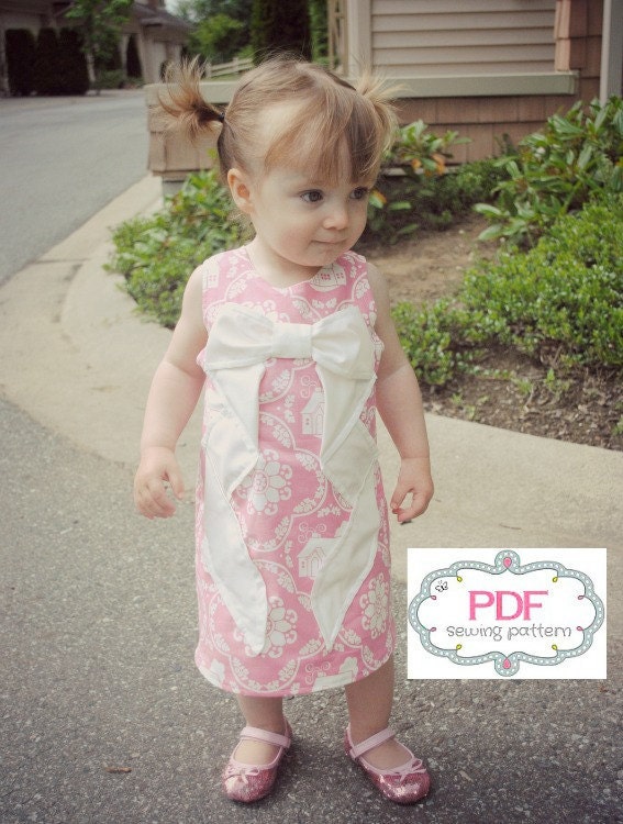 Evangeline Dress PDF Pattern Tutorial, - Instant Download- Ebook,Epattern sizes 12months- 5T Easy Sew Summer Dress