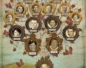 Photo Family Tree for Baby's Nursery - 15 Individuals.